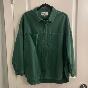 Bucket List Green Shirt Jacket